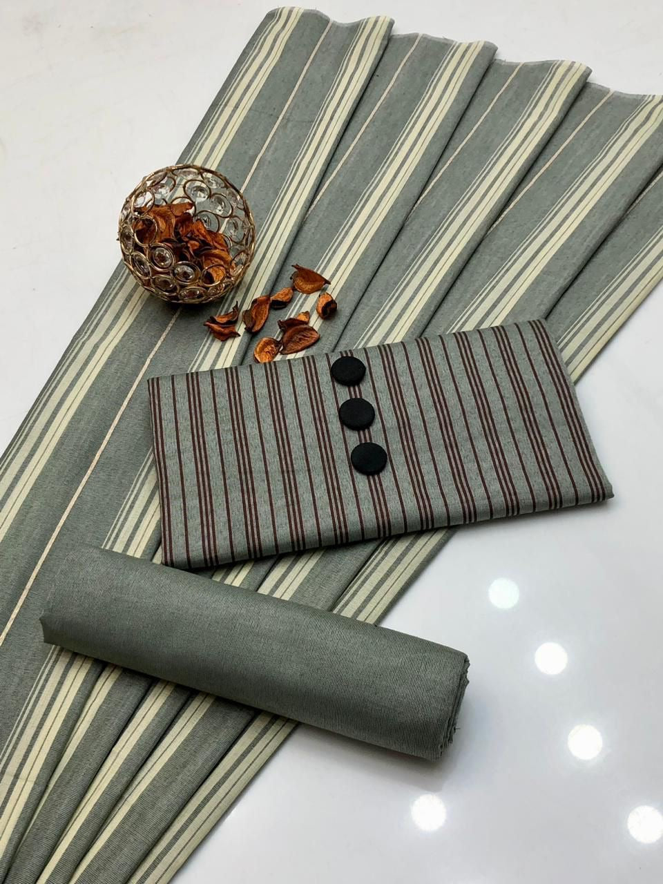 3pc Multani Susi Khaadi (Grey)