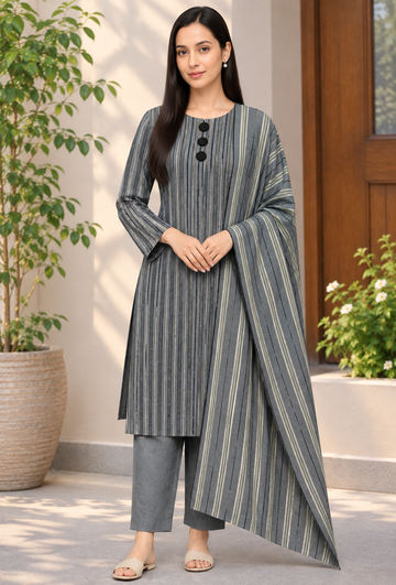 3pc Multani Susi Khaadi (Sky Blue)