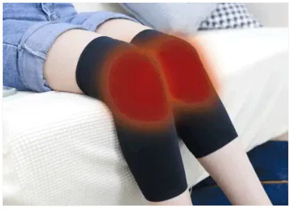 2 PCS Non-Slip Cashmere Wool Knee Pads Leg Warmer with Strap Adjustable for Men & Women