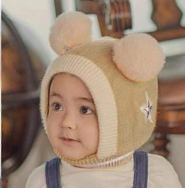 STAR CAPS HIT ARTICAL 6 COLOUR AVAILABLE KIDS WOOL CAP