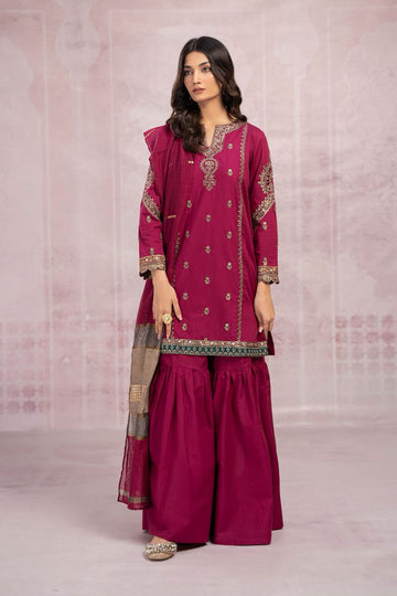 🌸 SUMMER'S COLLECTION 🌸  🟥 BRAND NAME : LIBAAS 🟨 CATEGORY : LAWN 3PC Embroidered (006)